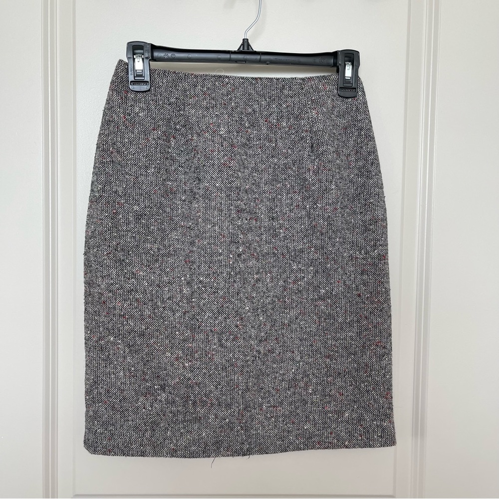 Petite Gray Pencil Skirt
